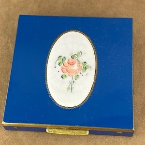 Rex Fifth Avenue Rose and Blue Powder Compact